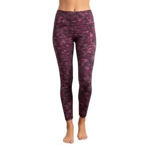 Zella Jacquard Ankle Leggings Pink Camo Women's Large NWT